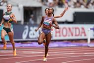 Masai Russell at World Athletics Championships Tokyo 2025 - Source: Getty